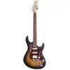 Image de Cort Guitars Cort G110 Open Pore Sunburst (Guitare électrique, Érable, Jatoba, Peuplier), Guitare, Bronze, Noir