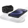 Image de Spigen Magfit Duo Apple Magsafe & Watch Charger Stand (5 W), Chargeur sans fil, Blanc
