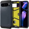 Image de Spigen Étui Tough Armor pour Google Pixel 9 Pro XL Metallic Slate (Google Pixel 9 Pro XL), Coque pour téléphone portable, Gris, Argent