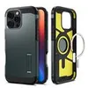 Image de Spigen Tough Armor AI MagFit - Coque de protection pour téléphone portable - compatibilité avec MagSafe - polycarbonate, polyuréthanne thermoplastique (TPU), mousse à impact - vert abîme - pour Apple iPhone 16 Pro