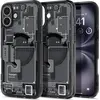 Image de Spigen Ultra Hybrid MAG (Apple iPhone 16), Coque pour téléphone portable, Transparent, Noir, Gris