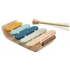 Image de Encastrement en bois Plantoys Xylophone couleurs tendresse