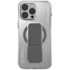 Image de Skinarma case Axon iPhone 16 Pro 6.3" Magnetic Charging + Grip Stand titanium (Apple iPhone 16 Pro), Coque pour téléphone portable, Transparent, Gris