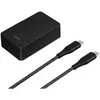 Image de Uniq Ordre unique, réseau. Versa Slim USB-C PD 18W + câble USB-C vers USB-C noir (18 W, 1 portion), Chargeur USB, Noir