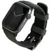 Image de Uniq pasek Linus Apple Watch Series 4/5/6/7/8/SE/SE2/Ultra 42/44/45mm. Airosoft Silicone zielony/mos (42 mm, 44 mm, 45 mm, Acier inoxydable, Silicone), Sangles de montre, Vert