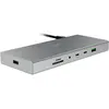 Image de Razer NB Acc Dock USB-C 4 Mercury (RC21-02280200-R3EK) (USB-C, 14 ports), Station d’accueil + hub USB, Blanc, Argent