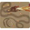 Image de Razer Gigantus V2 Large Counter-Strike 2 Dragon Lore Edition (L), Tapis de souris, Or, Orange, Rouge, Jaune
