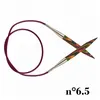 Image de Aiguilles à tricoter circulaires fixes en bois cable 80 cm Symfonie du n° 3,75 à 6,5 - Knitpro(...) -