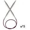 Image de Aiguilles à tricoter circulaires fixes cable 80 cm Nova Metal du n° 2,5 à 5 - Knitpro(...) - 5 Gris