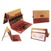 Image de Set Deluxe Aiguilles interchangeables Ginger N° 3,5 à 12 cables 40 et 50 cm - Knitpro(...) - Marron