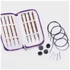 Image de Set de 8 crochets tunisiens interchangeable Symfonie - Knitpro(...) - Violet