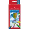 Image de Faber-castell buntstifte jumbo dreikant, 10er kartonetui dreieckig, umweltfreundlicher wasserlack, lnge: 175 mm, bruchgeschtzte
