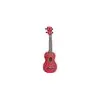 Image de Mahalo Ukulélé Soprano Slim Rouge Satin + Housse Soprano
