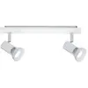 Image de Spot plafond Paulmann Teja métal blanc 2xGU10 10W 230V