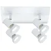Image de Plafonnier Paulmann Teja blanc 4 spots GU10 orientables