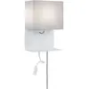Image de Applique Merani LED E27 40W blanc/gris USB Paulmann