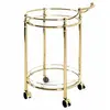 Image de Desserte de Cuisine Design Laitonné 79cm Or