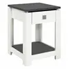 Image de Console Design 1 Tiroir Granit 55cm Blanc