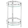 Image de Porte-Plantes Verre Orchidea 45cm Argent