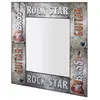 Image de Miroir vintage 64x74 cm en métal multicolore vieilli