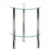 Image de Table d'Appoint Ronde Design Eliot 47cm Transparent