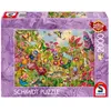 Image de Schmidt-Spiele-59746 Puzzle 2000 pièces Jardin de Papillons 69 x 49 cm
