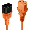 Image de Lindy Câble d'alimentation coupleur C14/C13 - 1 m - Orange