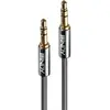 Image de Lindy Câble audio Jack mâle-mâle 3,5 mm - 0,5 m - Anthracite