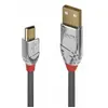 Image de Lindy 36631 1m USB A Mini-USB B Mâle Mâle Gris câble USB (1m USB 2.0 MiniB Cromo Line)