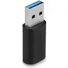 Image de Lindy Adaptateur USB-A vers USB-C - Noir