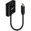 Image de Lindy Adaptateur vidéo USB-C/DisplayPort - 21 cm - Noir