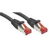 Image de Lindy 47776 Câble réseau Cat.6 S/FTP en cuivre 250 MHz 0,5 m Noir