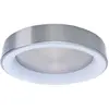 Image de Plafonnier semi-encastré à LED intégré CCT à intensité variable, nickel satiné, 2 650-6 520 K, télécommande