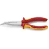 Image de Snipe nose pliers with cutting edge (stork beak pliers) insulated with multi-component grips, VDE-tested, chrome-plated, 200 mm