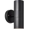 Image de Applique murale extérieure JANDY 2L noir métal/verre - BRILLIANT - GU10 max 18W IP44