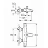 Image de GROHE Grohtherm 800 Mitigeur bain/douche - Thermostatique