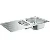 Image de Grohe Évier de cuisine 2 bacs en inox K200 60-S - 99 x 53 cm