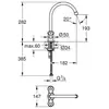Image de mitigeur évier - costa l - poignées métal à isolation thermique - bec haut mobile - chromé - grohe 31829001