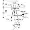 Image de Grohe Mitigeur de lavabo à douchette extractible Europlus - Chromé