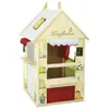 Image de ROBA Maisonnette 4-en-1 en bois - Jaune / Vert pastel