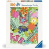 Image de Ravensburger puzzle 500 pièces Jungle de fleurs