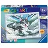 Image de Ravensburger Coffret peinture enfant - Husky des neiges