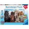 Image de Ravensburger Puzzle L'amour des chevaux - 2 pièces