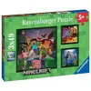 Image de Ravensburger puzzle enfant Minecraft 3x49 pièces