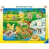 Image de Puzzle cadre Visite au zoo 14 pièces