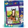 Image de Ravensburger kit peinture par numéros   Cheval et chatons