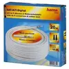 Image de Kit de connexion SAT HAMA 56661 - Câble 20m avec 4 connecteurs F