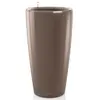 Image de LECHUZA Jardinière Rondo 32 - Taupe haute brillance