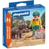 Image de 72025 Duo Soigneur et Rhinocéros Jeu 10 pièces