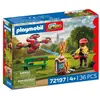 Image de PLAYMOBIL City Action 72197 - Drone d'intervention incendie à eau - Commande incluse
